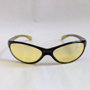 NWT Vintage 90's Plastic Oval Designer Sport Sunglasses (S. Crystal Yellow)